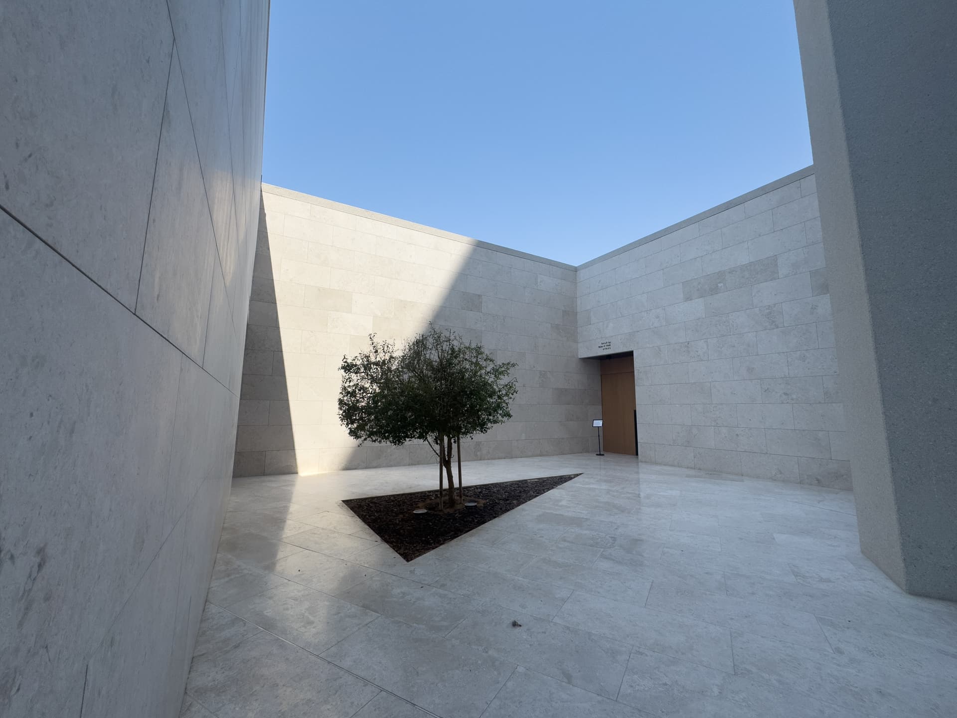Courtyard between the three houses
