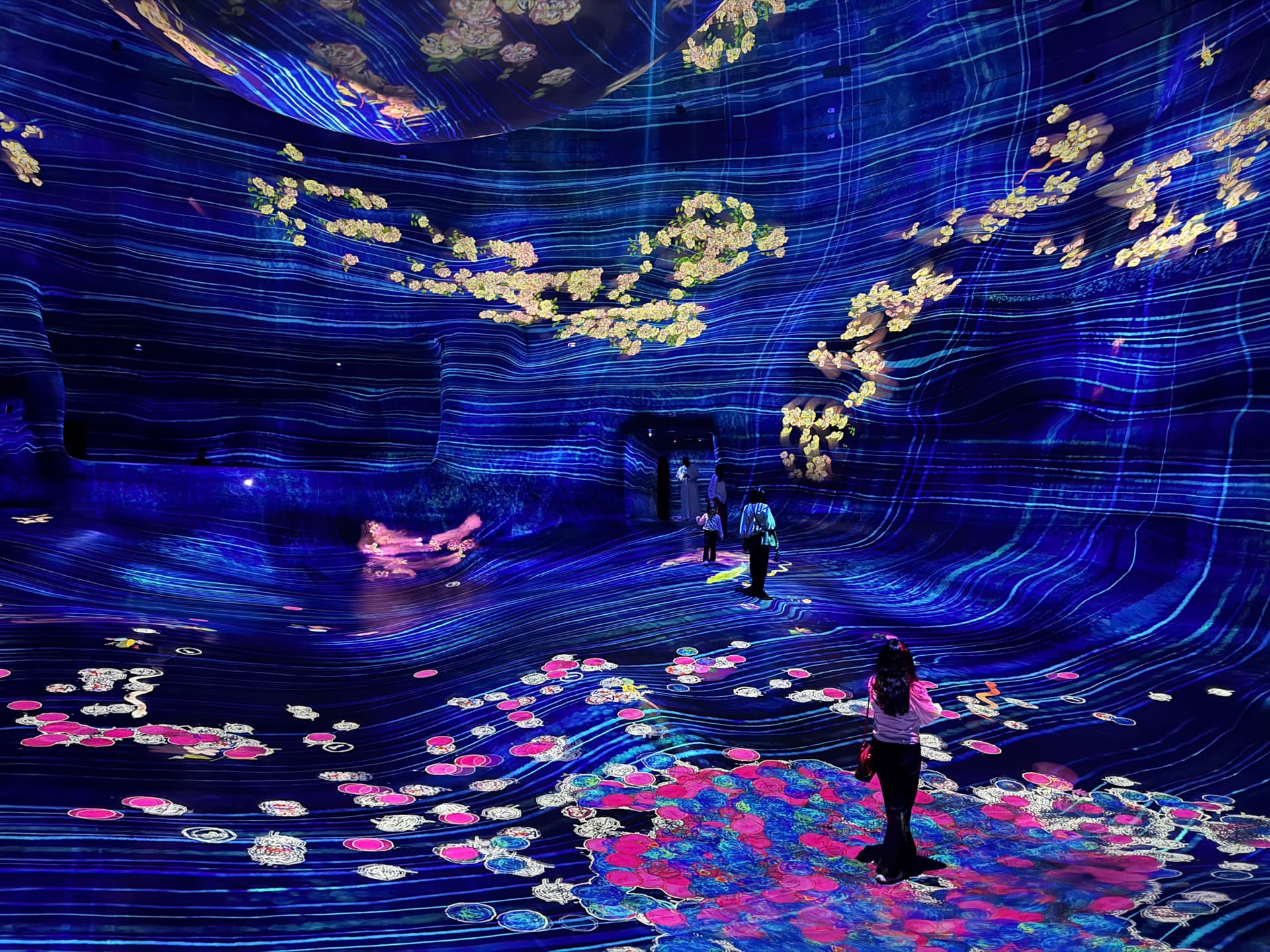teamLab immersive installation interior